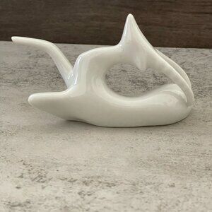 Vintage MCM Royal Dux Jaroslav Jezek Porcelain Antelope Capricorn Figurine 1950